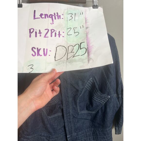 LEVI'S | Upside Down Truckers Denim Jacket | S/M | Unisex Pockets Blue Rare - Picture 5 of 16